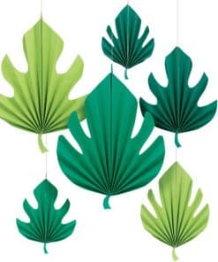 Palm Leaf Paper Fan Decorations