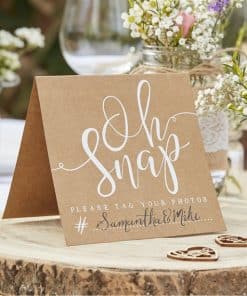 Rustic Country Wedding Oh Snap! Instagram Signs
