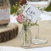 Rustic Country Wedding Glass Place Card Holders