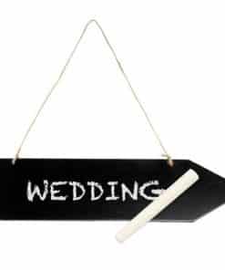 Wooden Blackboard Arrow on String