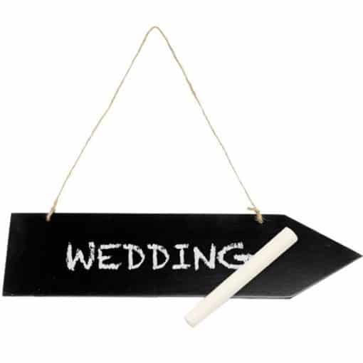 Wooden Blackboard Arrow on String