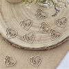 Rustic Country Wooden Heart Love Confetti