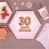 30th Glitz & Glamour Birthday Paper Plates