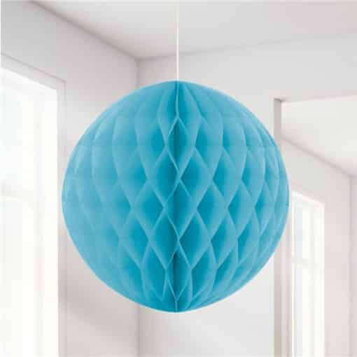 Baby Blue Honeycomb Ball Decoration