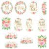 Floral Baby Party Cutout Decorations