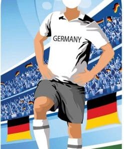 World Cup Football Germany Stand-In Cutout Decoration