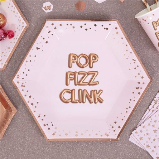 Glitz & Glamour 'Pop Fizz Clink' Paper Plates