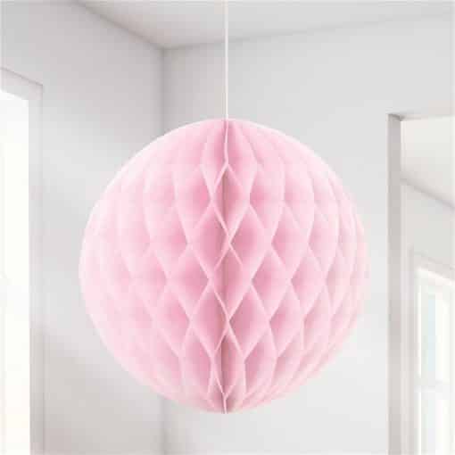 Baby Pink Honeycomb Ball Decoration