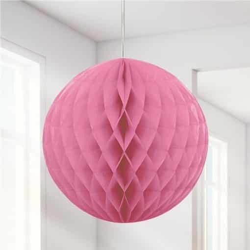 Hot Pink Honeycomb Ball Decoration