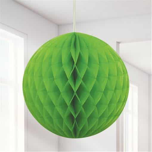 Lime Green Honeycomb Ball Decoration