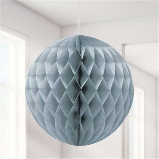 Silver Honeycomb Ball Decoration