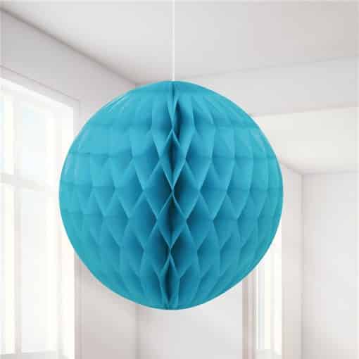 Turquoise Honeycomb Ball Decoration