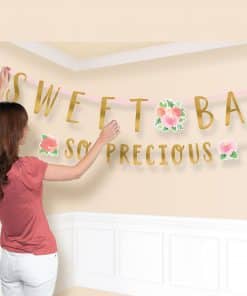 Floral Baby Party Letter Banners