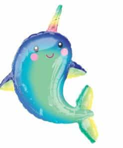 Narwhal Supershape Foil Balloon