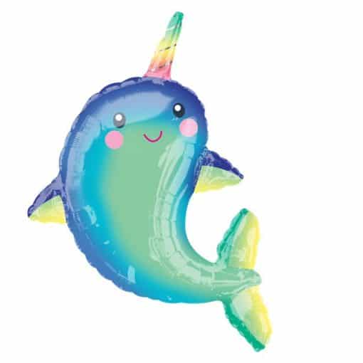 Narwhal Supershape Foil Balloon