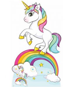 Rainbow Unicorn Cardboard Cutout