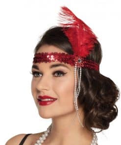 Red Flapper Headband