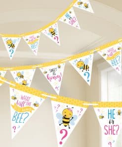 What Will It Bee Party Paper Bunting