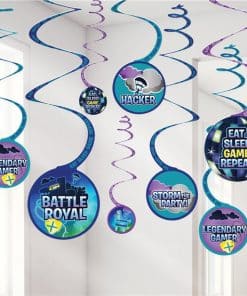 Battle Royal Hanging Swirl Decorations