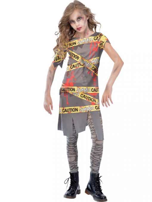 Caution Zombie Child Costume