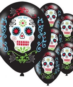 Day of the Dead Party Latex Balloons