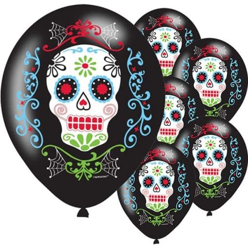 Day of the Dead Party Latex Balloons