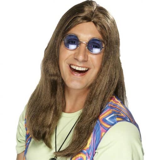 60's Long Neil Brown Wig