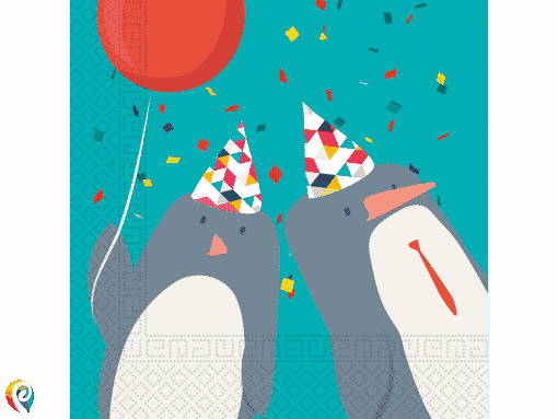 Arctic Party Penguins Paper Napkins