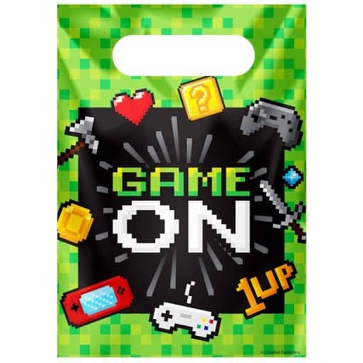 Game On Party Plastic Loot Bags