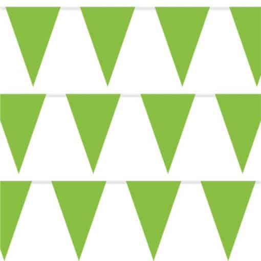 Lime Green Plastic Bunting