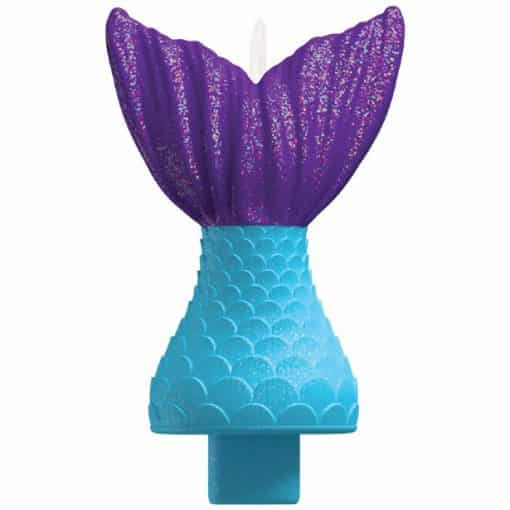 Mermaid Wishes Party Tail Birthday Candle