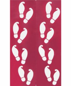 Festive Elf Foot Print Stencils