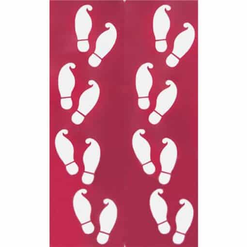 Festive Elf Foot Print Stencils