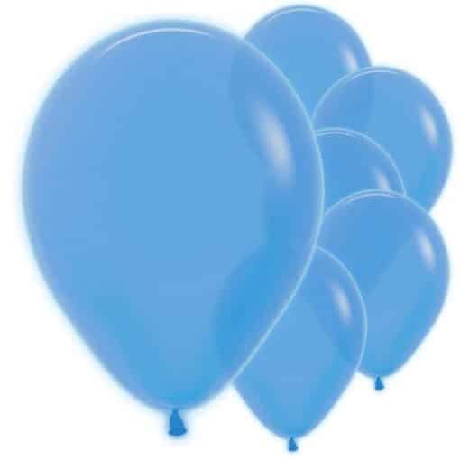 Neon Blue Balloons