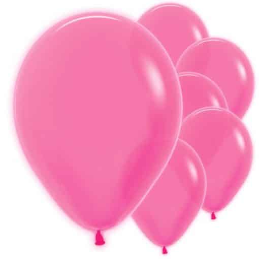 Neon Magenta Balloons