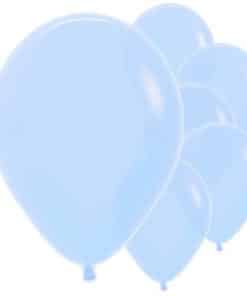 Pastel Matte Blue Balloons