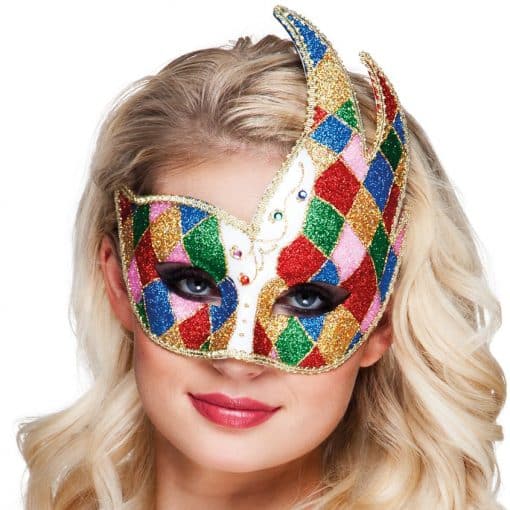 Carnival Jester Masquerade Mask