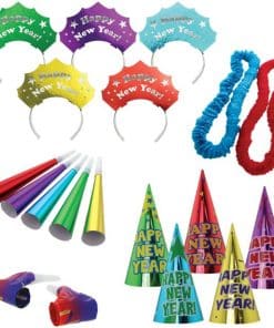 Colourful New Year Party Kit for 10 Guests