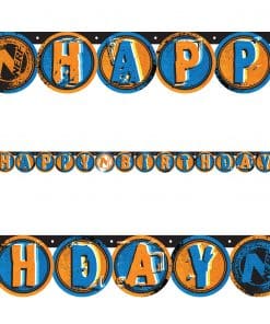 NERF Happy Birthday Letter Banner