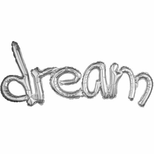 Dream Silver Freestyle Phrase Balloon