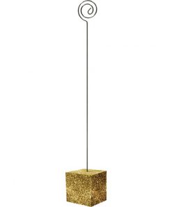 Gold Glitter Table Card Holder