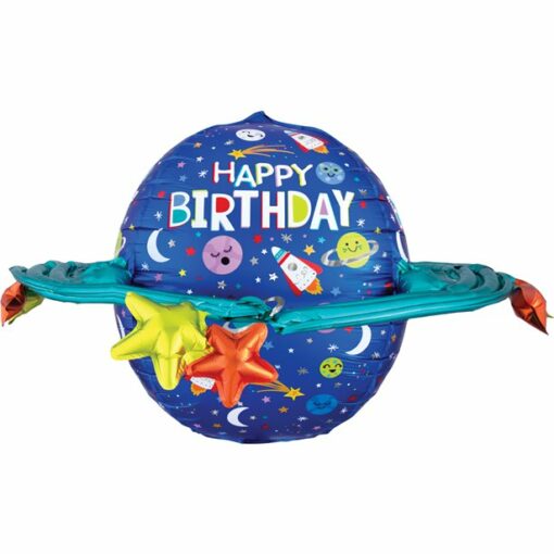 Happy Birthday Space Galaxy Giant Foil Balloon