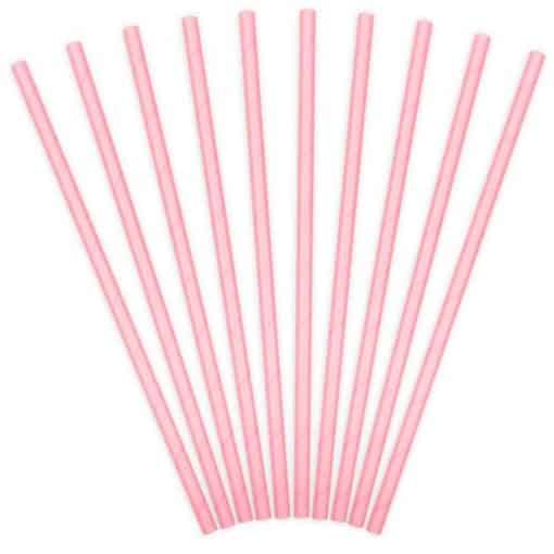 Light Pink Paper Straws