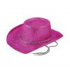 Pink Glitter Cowboy Hat