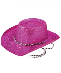 Pink Glitter Cowboy Hat