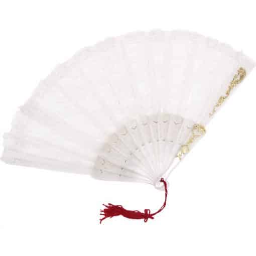 White Spanish Lace Fan