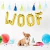 Gold Woof Foil Balloon Kit