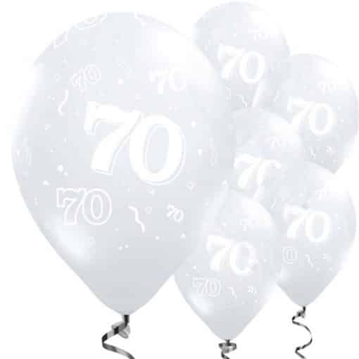 70th Birthday Diamond Clear Balloons