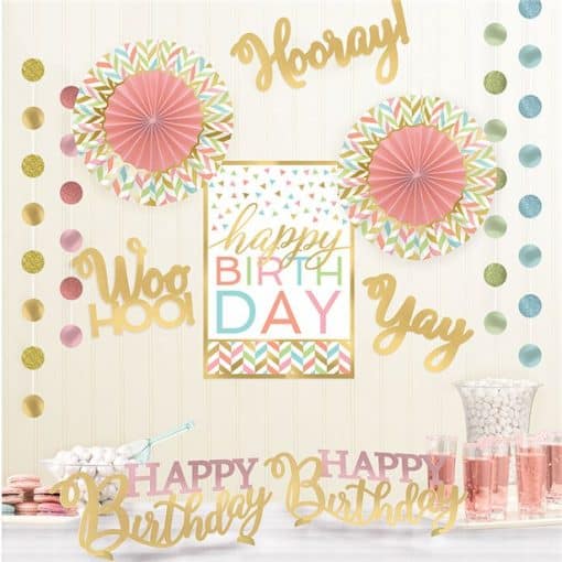 Confetti Fun Birthday Room Decorating Kit