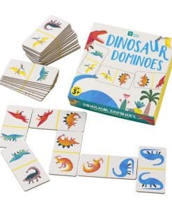 Little Dino Party Dominoes Game